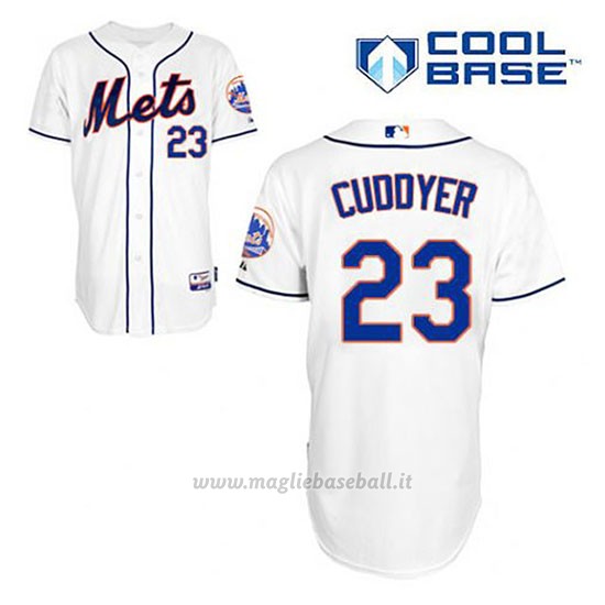 Maglia Baseball Uomo New York Mets Michael Cuddyer 23 Bianco Alterner Cool Base